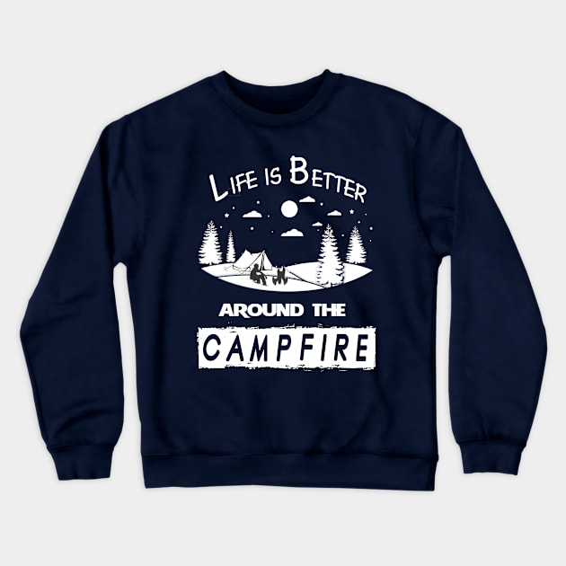 Camping Crewneck Sweatshirt by khalid12